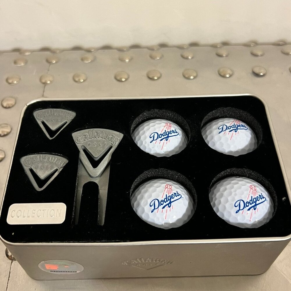 Los Angeles DODGERS Calloway Golf Collection Collectors Set Divot Tools / Balls